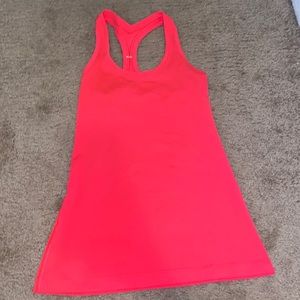Pink lululemon tank